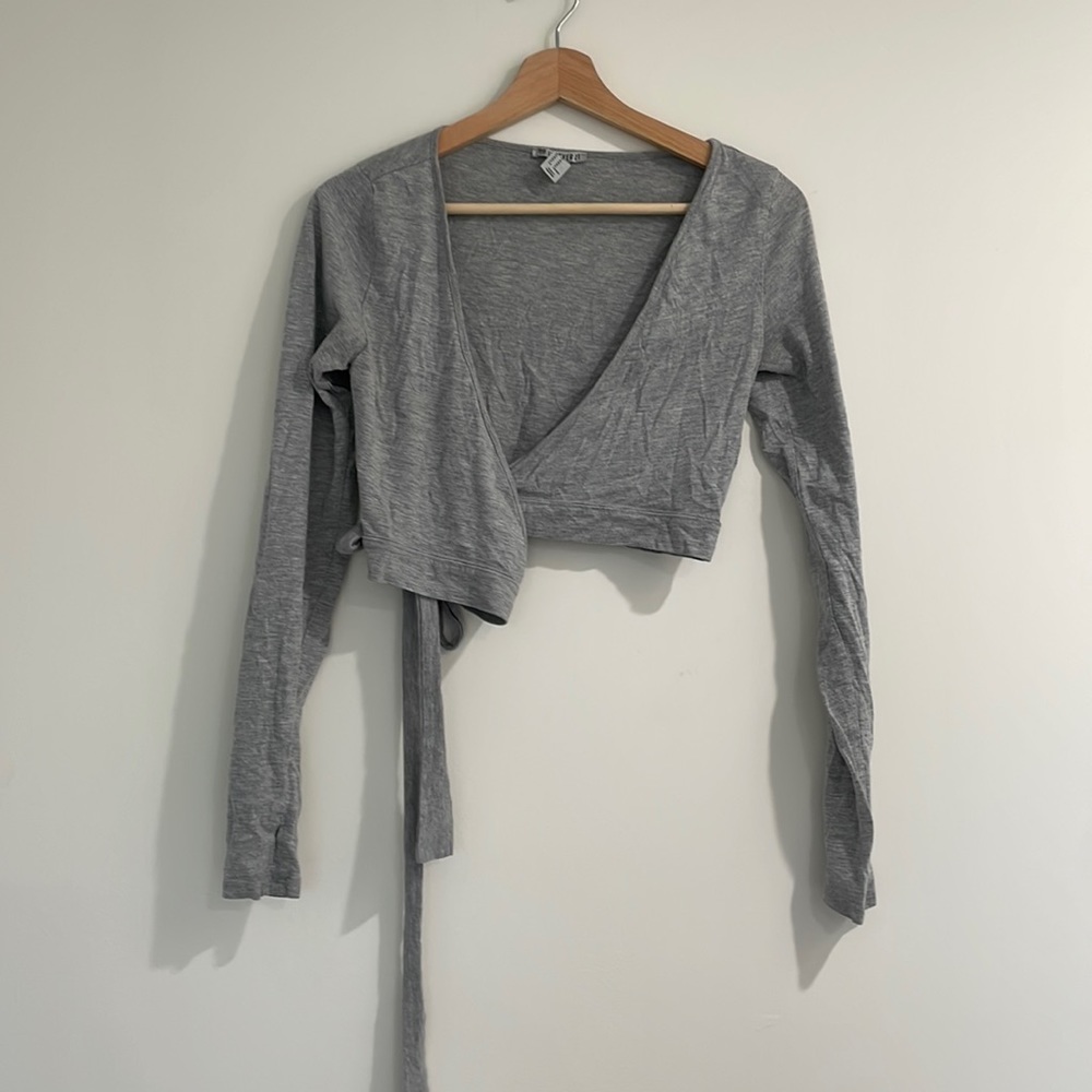 Cross tie crop top